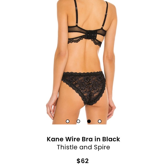 NWT Thistle and Spire Kane Wire Bra Black sz 32B - Picture 2 of 9